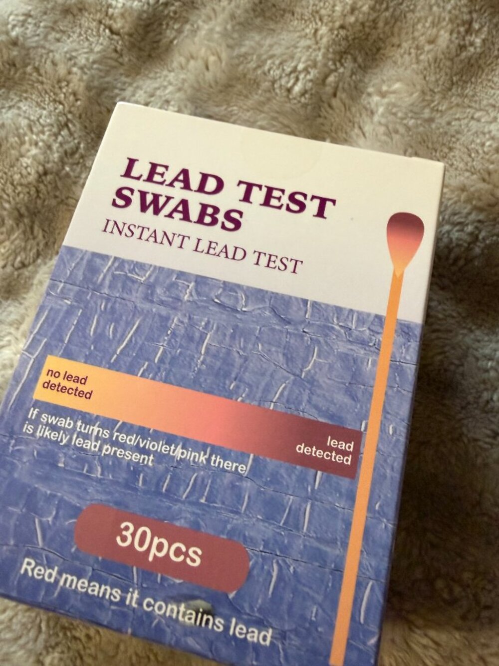 30-Count Lead Test Swab Kit — Fast, Reliable Home Safety Check Lead in your home